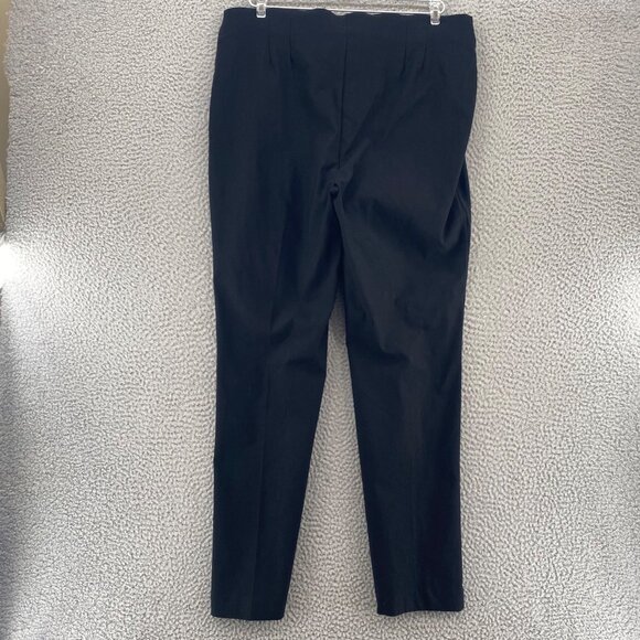 Chicos Pants Womens 2.5 US 14 Black So Slimming Stretch Straight Everyday Casual - Picture 3 of 12
